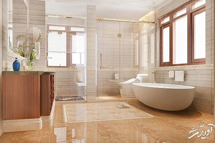 راههای بزرگتر نشان دادن حمام و دستشویی فضای حمام